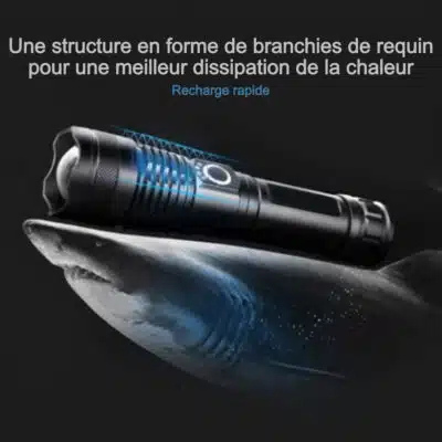 Dissipation chaleur de la lampe rechargeable Shark