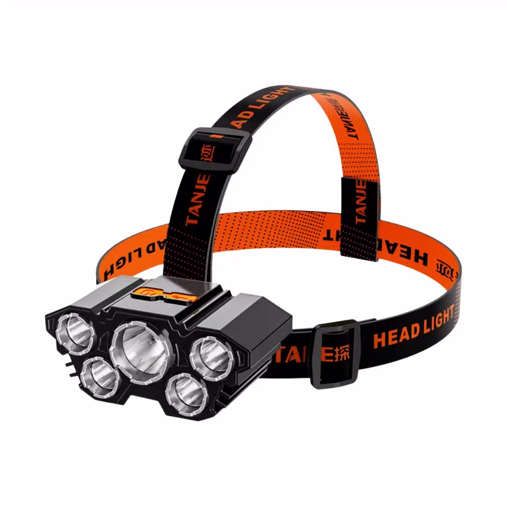 Lampe-frontale-4000-lumens-T21-FiveLed Lampe frontale 4000 lumens T21 FiveLed