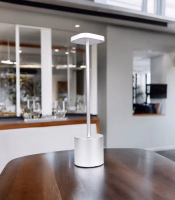 Lampe de table sans fil argent Moderna