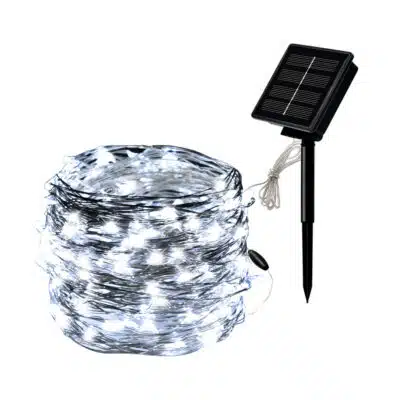 Guirlande solaire lumineuse blanche Increbible
