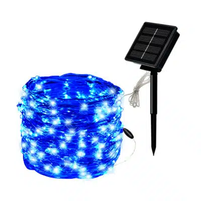 Guirlande solaire lumineuse bleue Increbible