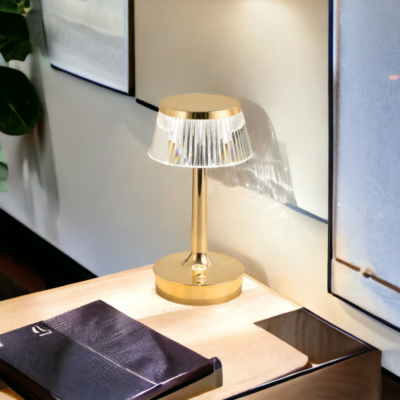 Lampe de table cristal dorée Victoria-3