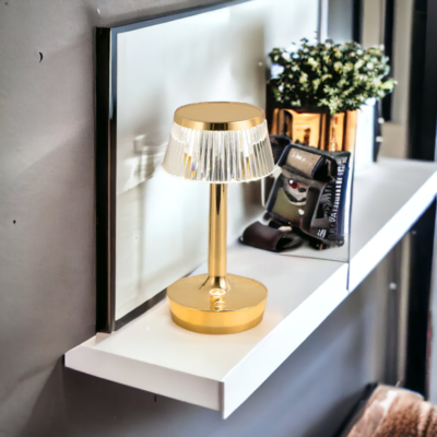 Lampe de table cristal dorée Victoria-6