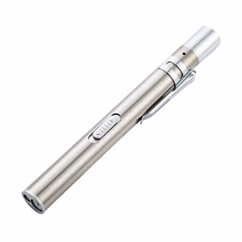 Lampe rechargeable stylo grise Pupil