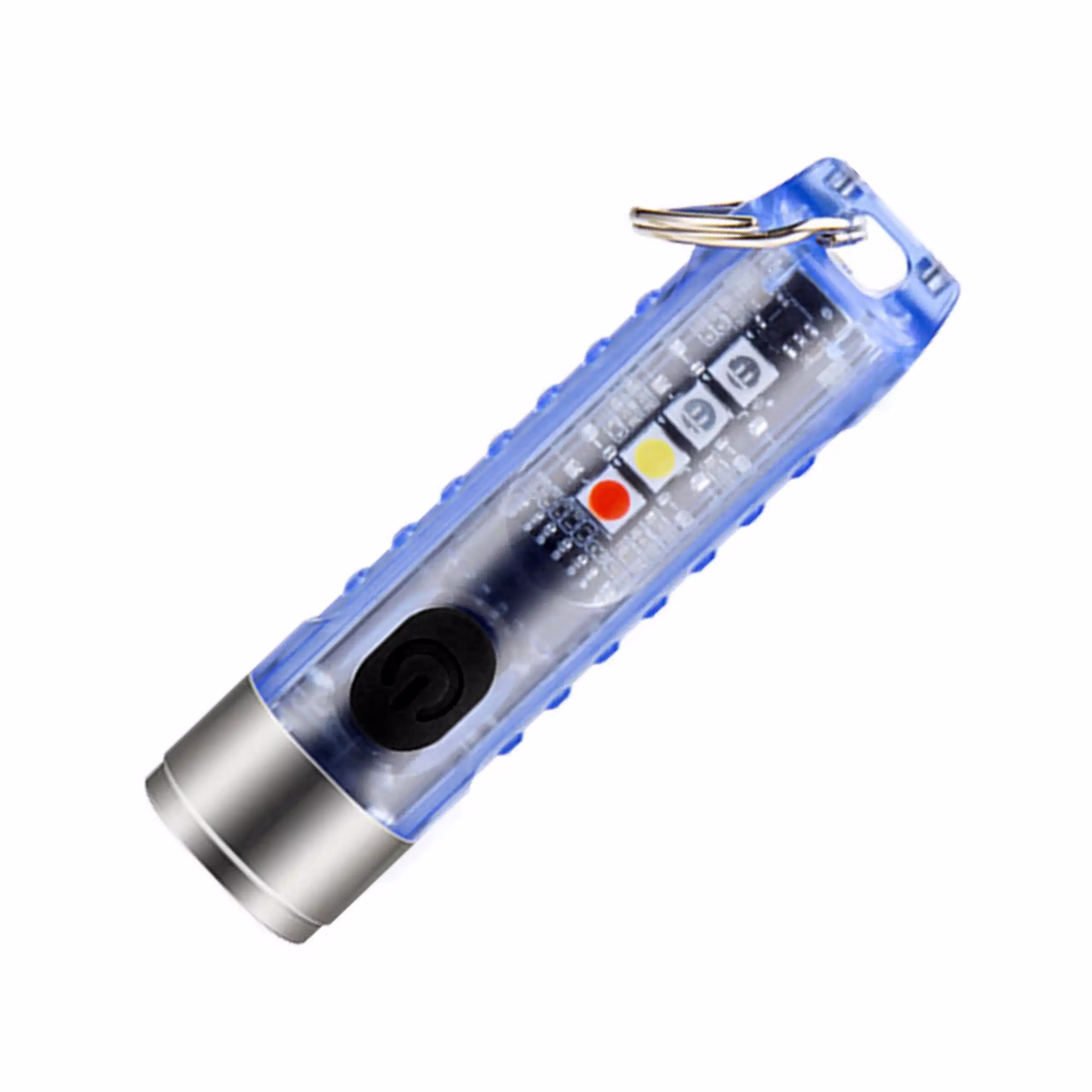 Lampe stylo mini rechargeable Keychain Lampe stylo rechargeable bleue Keychain