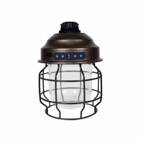 Lanterne rechargeable suspension bronze Rinosa