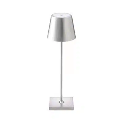 Veilleuse de table rechargeable argent Gloria