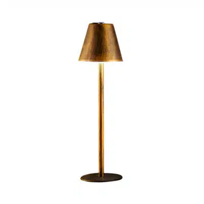 Lampe de table LED rechargeable bronze Nordic
