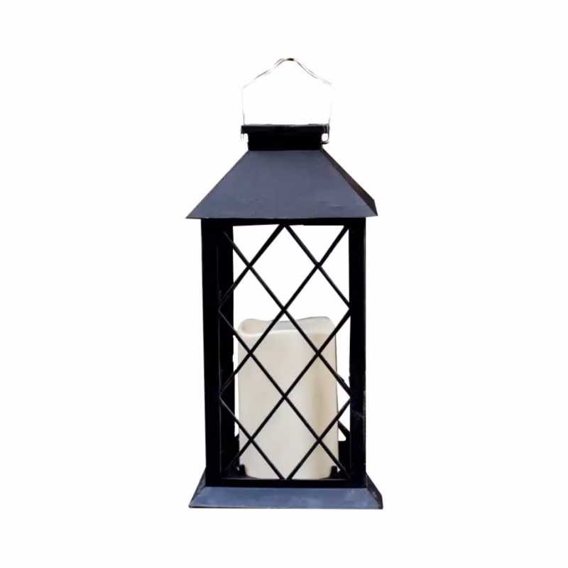 Lanterne solaire à suspendre noire