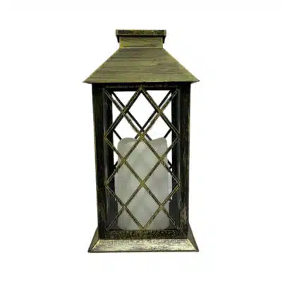 Lanterne solaire à suspendre verte