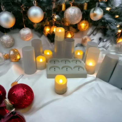 Bougies LED décoratives Noël
