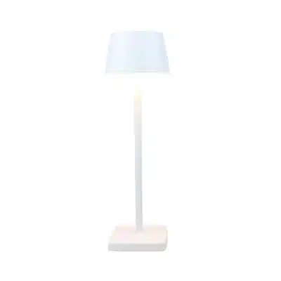 Lampe de table rechargeable blanche Coffee