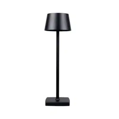Lampe de table rechargeable noire Coffee