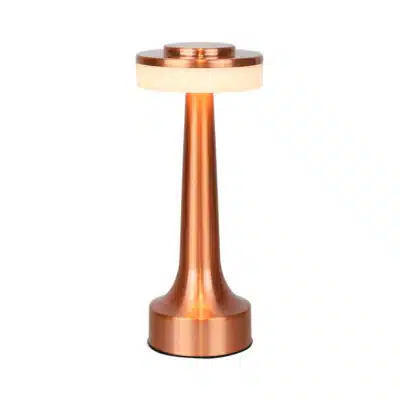 Lampe de table rechargeable créative bronze Dumbbell