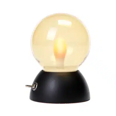 Lampe de table rechargeable rétro noire Britishlight