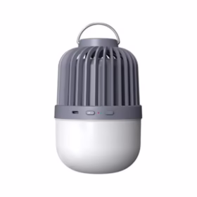 Lampe enceinte bluetooth camping noire