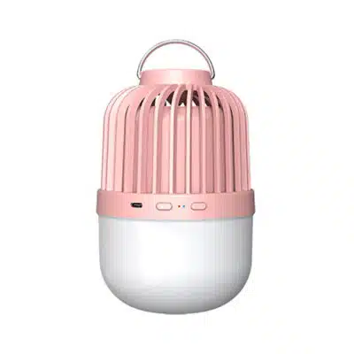 Lampe enceinte bluetooth camping rouge