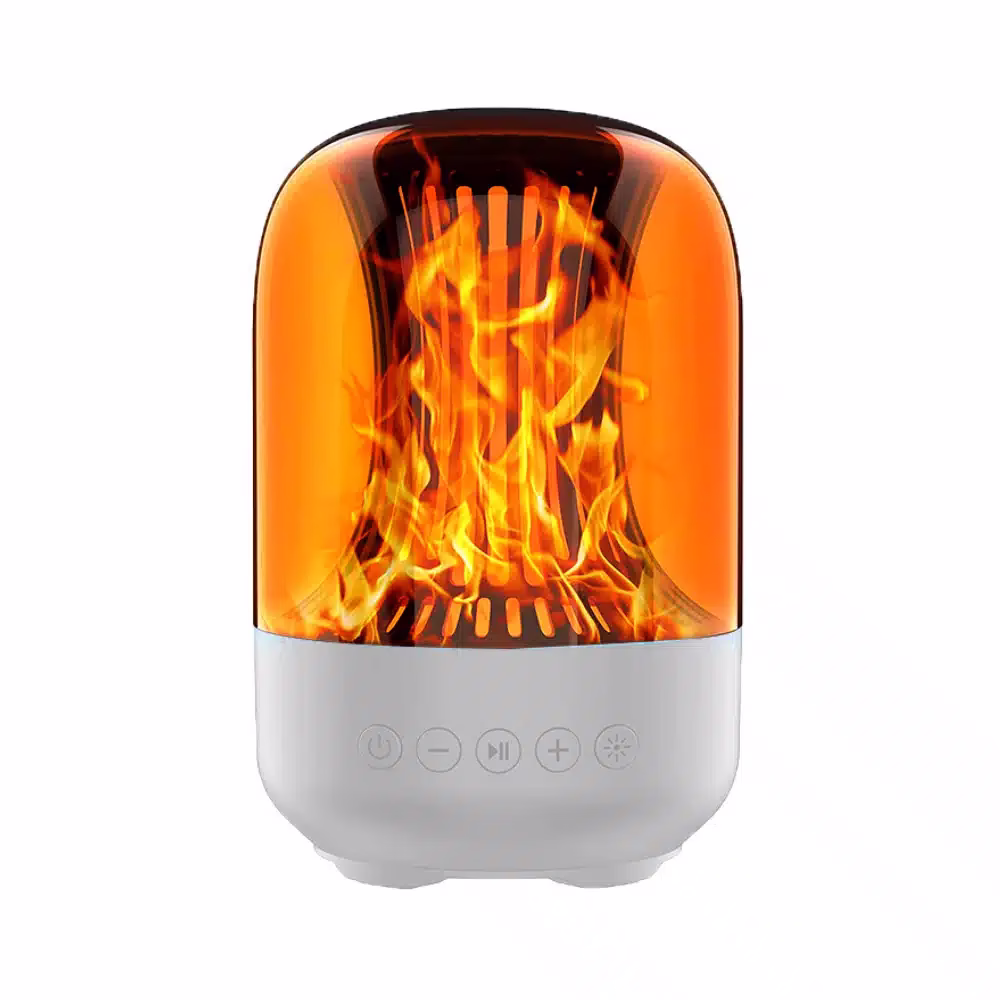 Lampe enceinte bluetooth flamme blanche Lampe enceinte bluetooth flamme blanche