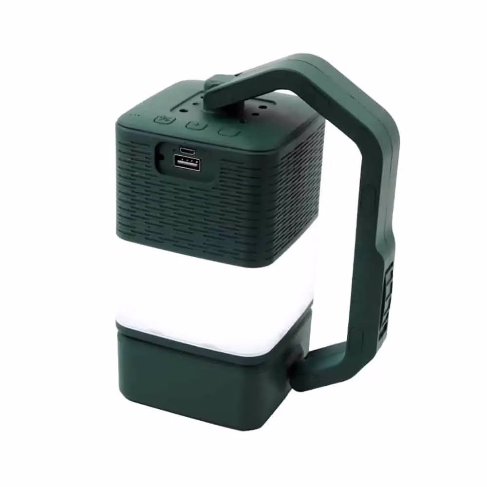 Lampe enceinte bluetooth pliable verte Blopy Lampe enceinte bluetooth pliable verte Blopy