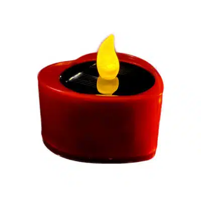 Bougie solaire LED rouge Coraz