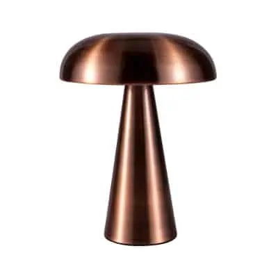 Lampe de table rechargeable nordique Tina bronze
