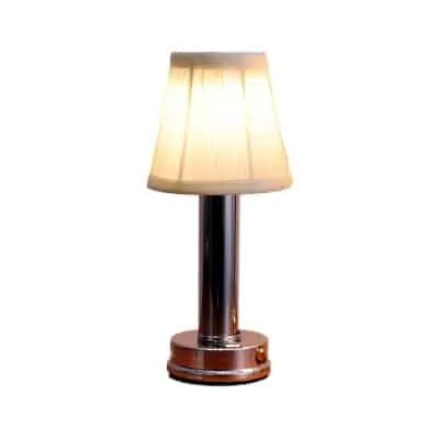 Lampe de table sans fil Velia chrome