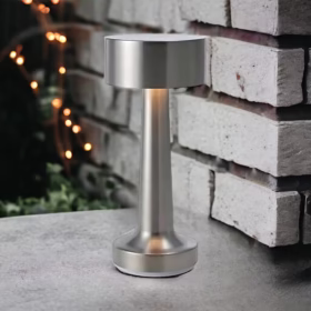 Lampe de table sans fil argent Nora