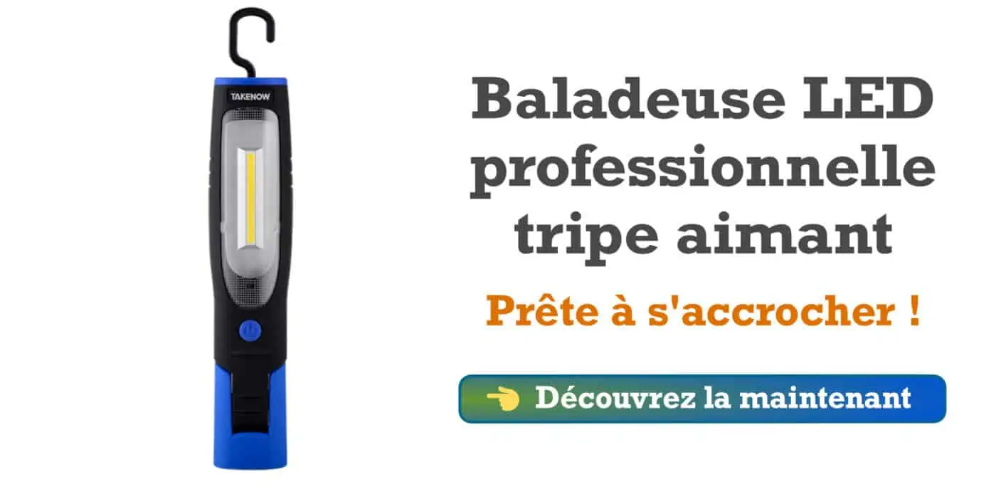 Baladeuse LED professionnel triple aimant