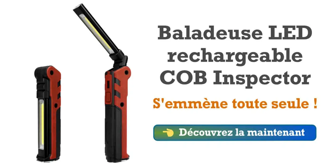 Baladeuse LED rechargeable COB