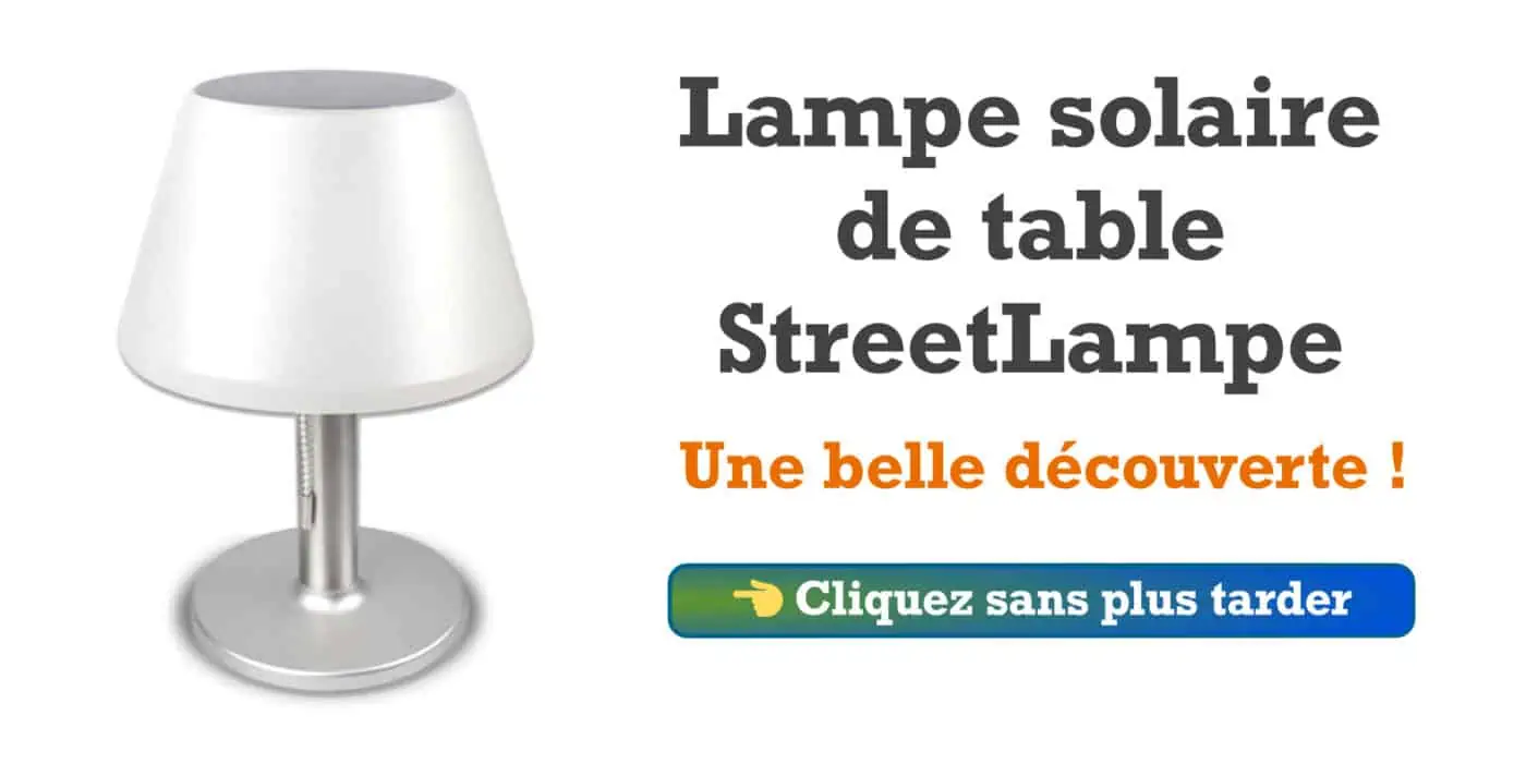 Lampe solaire de table StreetLamp