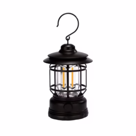 Lampe camping LED rechargeable noire Caphan