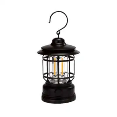 Lampe camping LED rechargeable noire Caphan