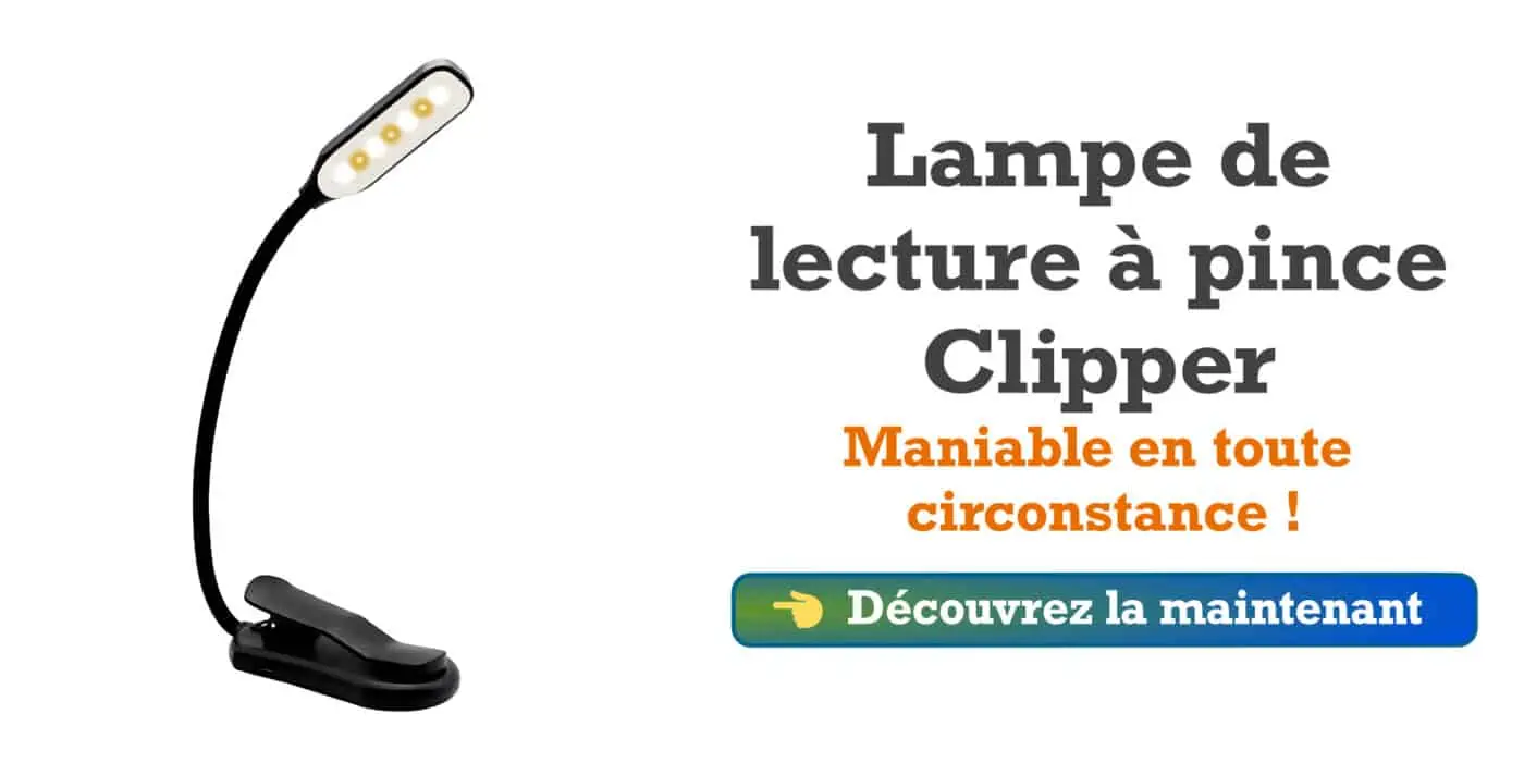 Lampe de lecture à pince clipper
