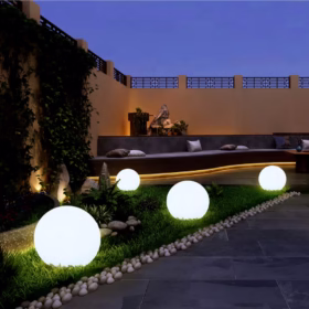 Lampe extérieur décoration boule Cellena