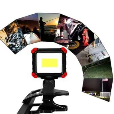 Mini projecteur LED rechargeable pince Novy-5