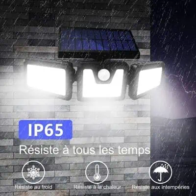 Lampe LED solaire murale Obra-3