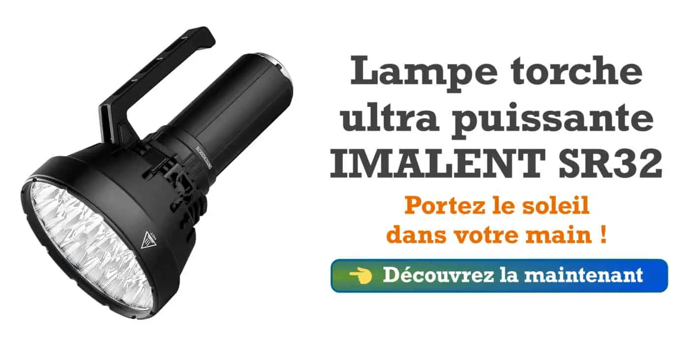 Lampe torche ultra puissante IMALENT SR32