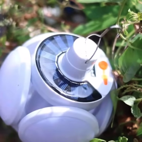 Plafonnier rechargeable solaire suspension Quebra-7