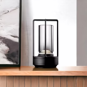 Lampe sans fil rechargeable USB noire Merina-1