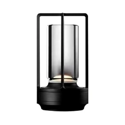 Lampe sans fil rechargeable USB noire Merina