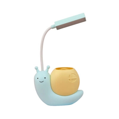 Lampe de bureau enfant rechargeable bleue Carola