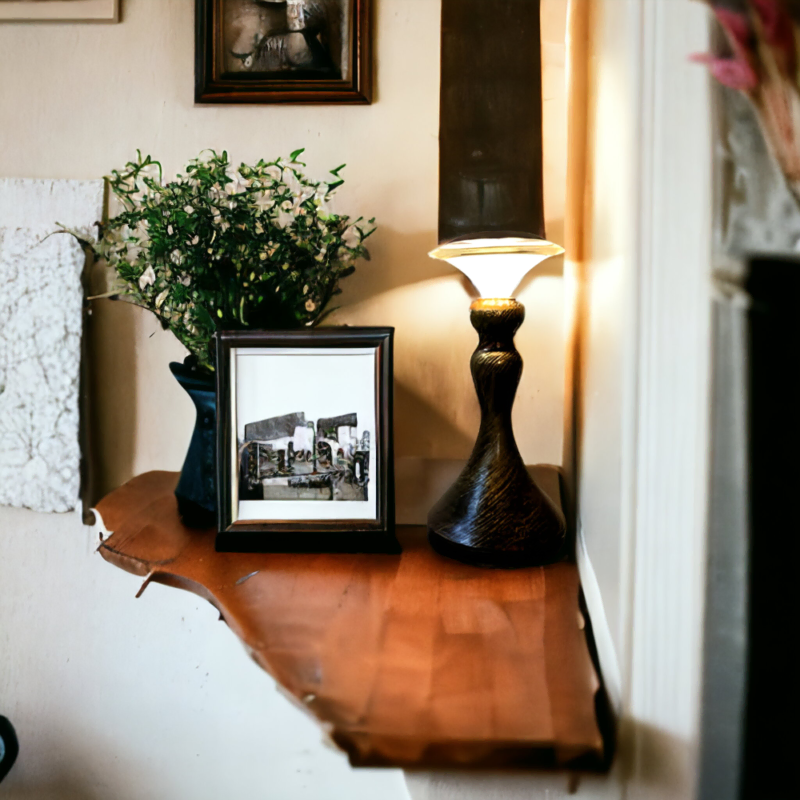 Lampe à poser rechargeable lampadaire bronze Julia