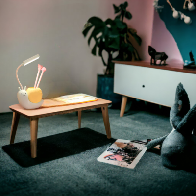 Lampe de bureau enfant rechargeable bleue Carola-3