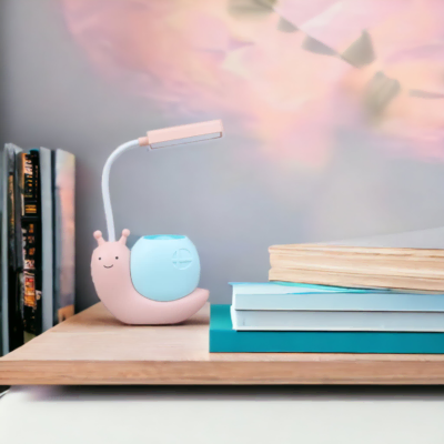 Lampe de bureau enfant rechargeable rose Carola-2