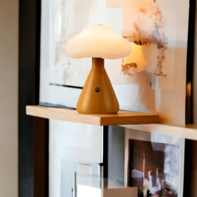 Lampe de chevet sans fil bois Champi-cloud-3