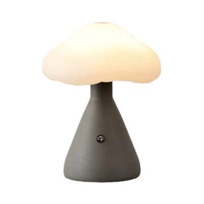 Lampe de chevet sans fil grise Champi-cloud