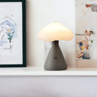 Lampe de chevet sans fil grise Champi-cloud-2