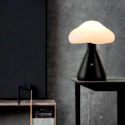 Luminaire noire Champi-cloud intérieur contemporain