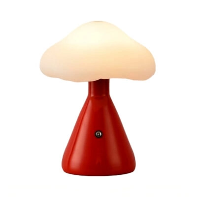 Lampe de chevet sans fil rouge Champi-cloud