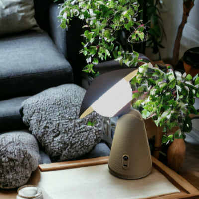 Lampe de salon zen blanche Hanoïa